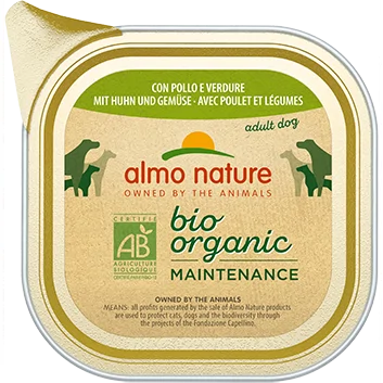 Almo Nature Dailymenu bio pate hond Kip en groenten 32x100gr