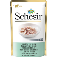 Schesir in Gelei Tonijn/Zeebrasem zakje natvoer kat 85gr