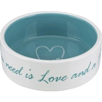 Trixie Keramische Voer/Waterbak: All you need is Love and a Pet 16 cm