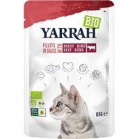 Yarrah Biologische filets met rund in saus 14 x 85 gram