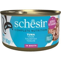 Schesir tonijn (natural style) natvoer kat (blikjes 85 g) 1 tray (12 x 85 g)
