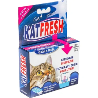 Katfresh kattenbakgeurverdrijver 2 doosjes