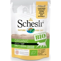 16x Schesir Kattenvoer Bio Kip 85 gr