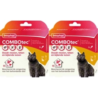2x Beaphar Combotec Anti Vlooien en Teken Druppels Kat/Fret 2 pipetten product name