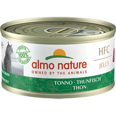 48x Almo Nature HFC Jelly Kattenvoer Nat Tonijn 70 gr