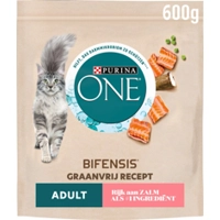 6x Purina ONE Adult Zalm Graanvrij 600 gr