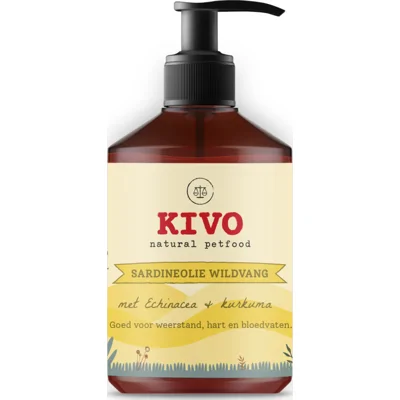 Kivo Sardineolie met Echinacea&Kurkuma 500 ml