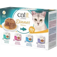 Catit Cuisine Dinner Selection - Vis - 12 x 75 g