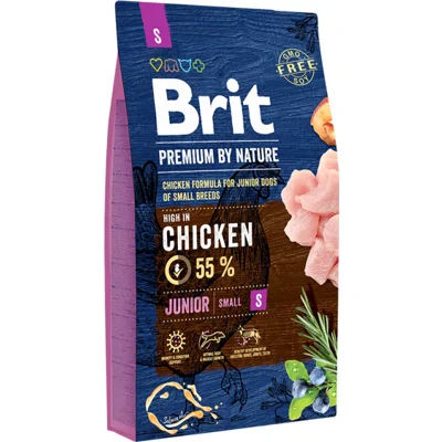Brit Premium By Nature Junior S Hondenvoer - 8 kg
