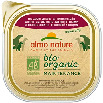 Almo Nature Dailymenu bio pate hond Rund en groenten 300gr