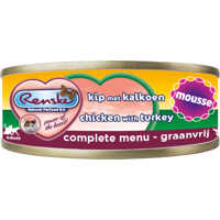 Renske verse mousse kip/kalkoen 70gr kattenvoer