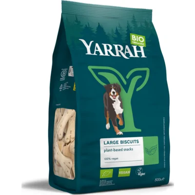 Yarrah biologische vegan hondenkoekjes voor grotere honden 500gr