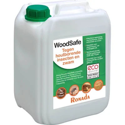 Woodsafe Tegen Houtborende Insecten En Zwam 5 Liter - Voor binnen en buiten - Biedt 10 jaar bescherming - Voldoende voor 50 m²