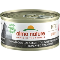 48x Almo Nature HFC Jelly Kattenvoer Nat Tonijn&Inktvis 70 gr