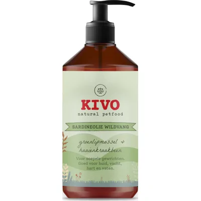Kivo Sardineolie met Groenlipmossel&Haaienkraakbeen 1000 ml