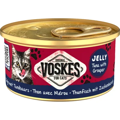 Voskes Kattenvoer Nat Tonijn met Tandbaars 85 gr