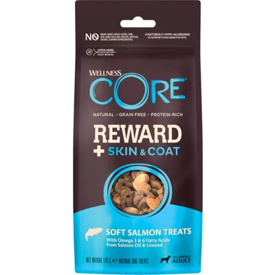 Wellness Core Reward+ Treats Salmon Skin&Coat 170 gr
