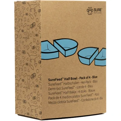 SureFeed Voerbak half - 4x - Blauw