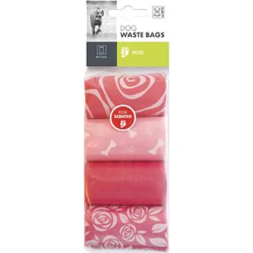 M-Pets Poepzakjes Rozengeur - 4 x 15 stuks