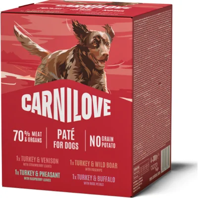 Carnilove natvoer hond multipack (zakjes) 1 verpakking (4 x 300 g)