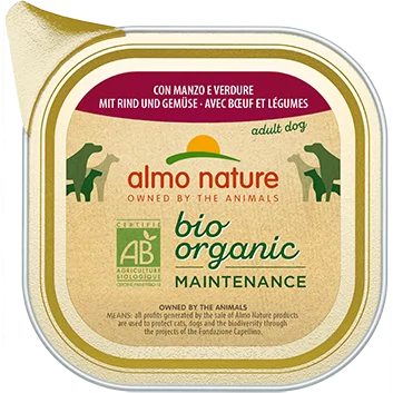 Almo Nature Dailymenu bio pate hond Rund en groenten 32x100gr