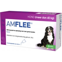 Amflee Spot-On 402 mg hond XL 40+ kg 2 x 3 pipetten