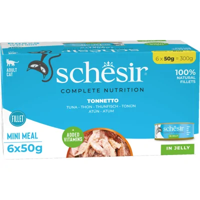 8x Schesir Kattenvoer Tonijn 6 x 50 gr