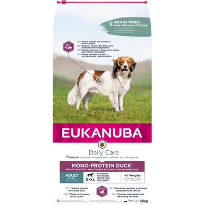 Eukanuba Adult Mono Proteïne Hondenvoer Eend 12 kg