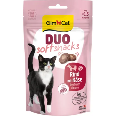GimCat Duo Kattensnack Rund&Kaas 50 gr