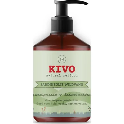 Kivo Sardineolie met Groenlipmossel&Haaienkraakbeen 500 ml