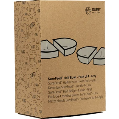 SureFeed Voerbak half - 4x - Grijs