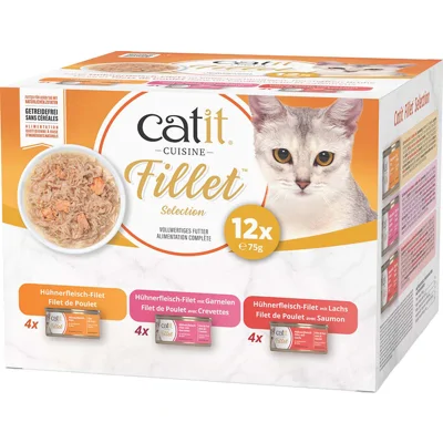 Catit Cuisine Fillet Selection - Kip - 12 x 75 g