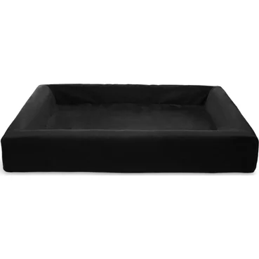 Bia bed royal fluweel hoes hondenmand zwart bia-7 120x100x15 cm
