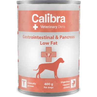 Calibra Veterinary Diets Dog Gastrointestinal & Pancreas Low Fat hond natvoer 400 gram