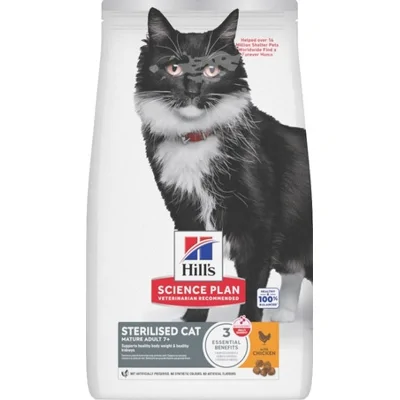 Hill's Science Plan Gesteriliseerde Kat Mature Adult Kip 10kg