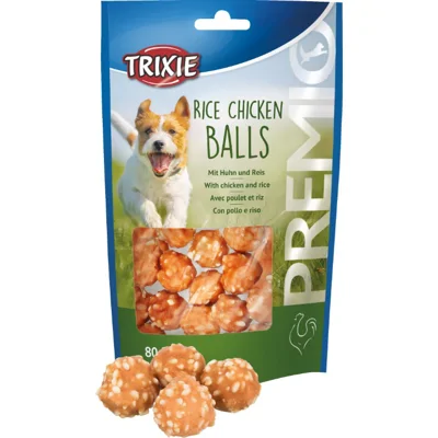 Trixie Kip en Rijst ballen 80 gram
