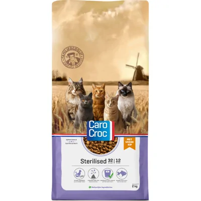 Carocroc 32/12 Sterilised met kip kattenvoer 2 kg