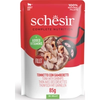 Schesir tonijn met garnalen (jelly) natvoer kat (zakjes 85 g) 12 x 85 g