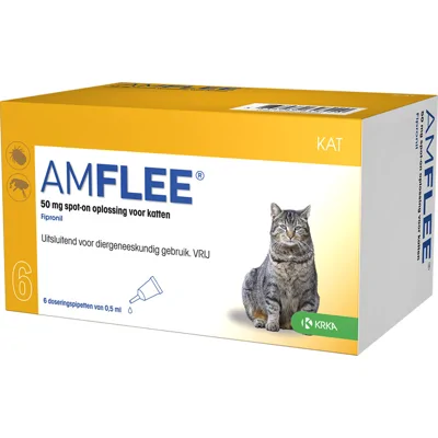 Amflee Spot-On 50 mg kat 2 x 3 pipetten