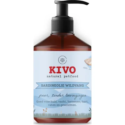 Kivo Sardineolie Wildvang Puur 500 ml