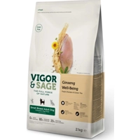 Vigor&Sage Hondenvoer Small Well-Being Ginseng 2 kg
