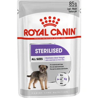 96x Royal Canin Sterilised Hondenvoer Nat 85 gr