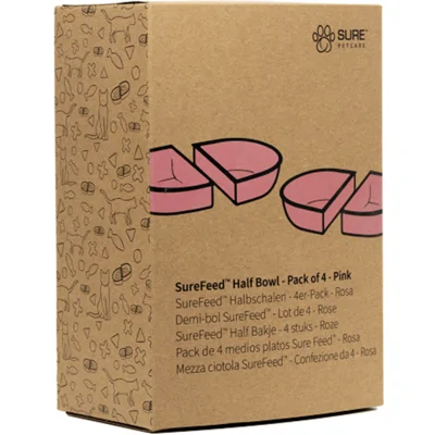 SureFeed Voerbak half - 4x - Roze