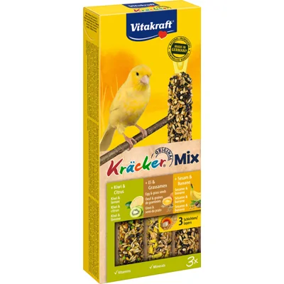 Vitakraft Kräcker Trio-Mix Kanarie - Ei, Kiwi & Banaan