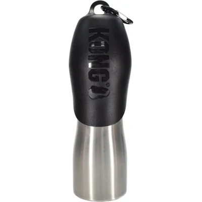 KONG H2O Stainless Steel Water Bottle - Zwart - 750 ml