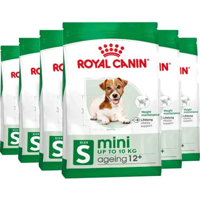 6x Royal Canin Hondenvoer Droog Mini Ageing 12+ 1,5 kg