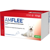 Amflee Spot-On 67 mg hond S 2 - 10 kg 2 x 3 pipetten