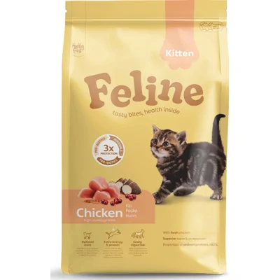 HobbyFirst Feline Kitten kip kattenvoer 2 x 4,5 kg