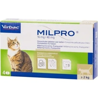 Milpro Grote Kat - 4 tabletten
