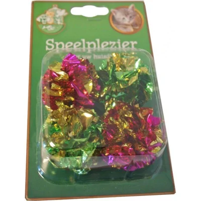 Boon Crinkelbal Blisterpack Kattenspeelgoed - 4 st.
